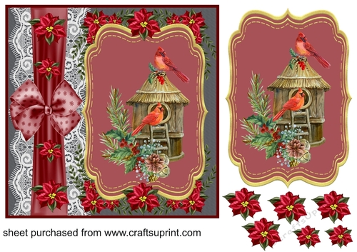 Red cardinal card front 1