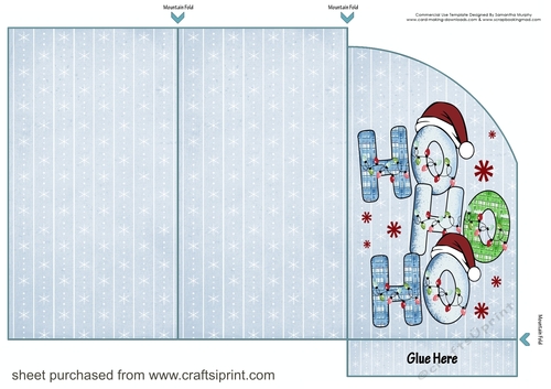 Ho Ho Ho snowflake wallet