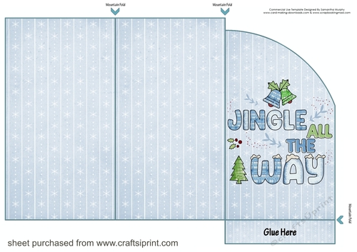Jingle all the way snowflake wallet