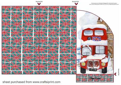 Christmas in London money/voucher wallet 1