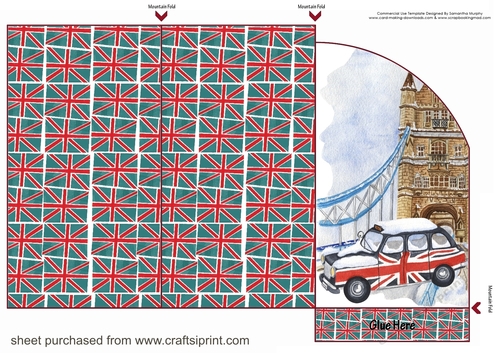 Christmas in London money/voucher wallet 3
