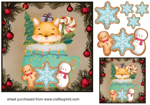 A cup of Christmas cheer card front 8