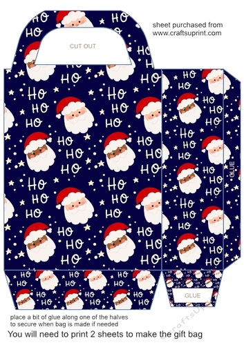 Santa gift bag 3