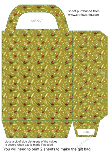 Holly gift bag 2
