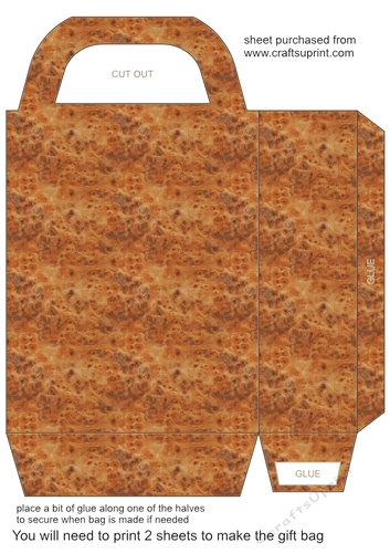 Wood gift bag 1
