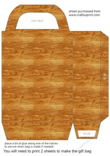 Wood gift bag 2