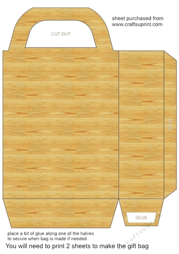 Wood gift bag 3