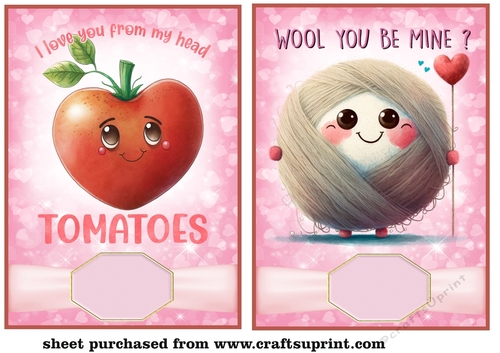 2 Punny Valentines day card fronts 1