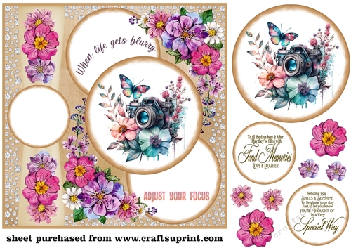 Butterfly when life gets blurry card front 4