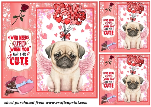 3 Who needs Cupid card front/toppers 8