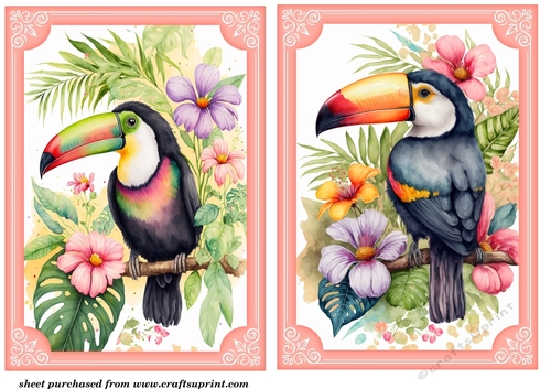 2 Its all about the birds card fronts/toppers 4