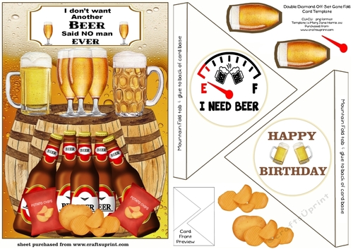  I dont want another beer themed card front 1