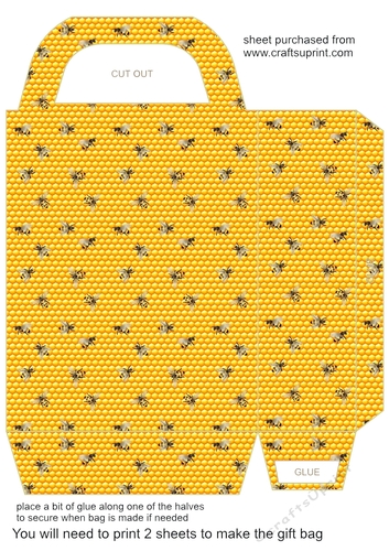 Honey and bee gift bag 1