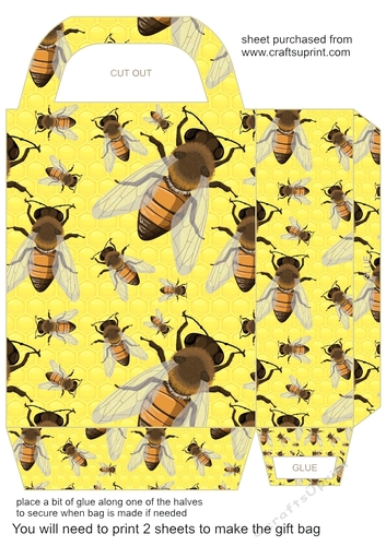 Honey and bee gift bag 3