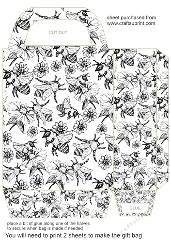 Honey and bee gift bag 5