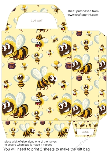 Honey and bee gift bag 7
