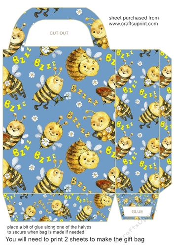 Honey and bee gift bag 8