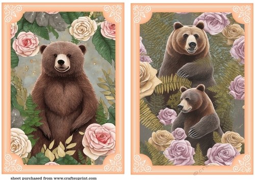 2 All about the brown bear card front/toppers 4