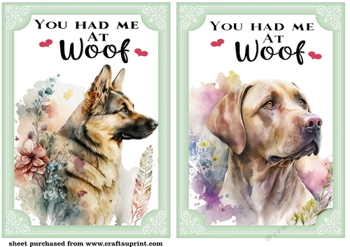 2 You had me at woof card fronts/toppers 1