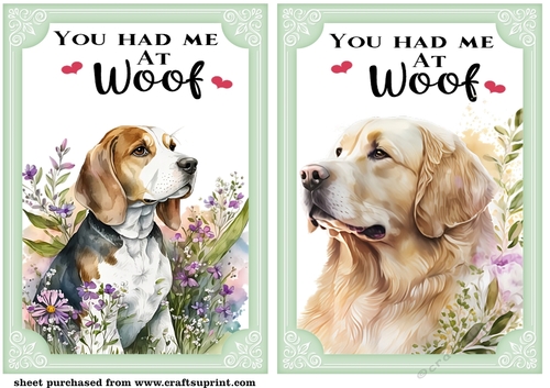 2 You had me at woof card fronts/toppers 6