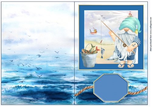 Fisherman cut and fold card 1