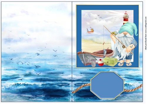 Fisherman cut and fold card 2