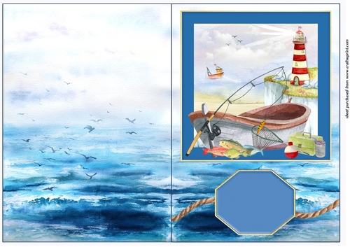 Fisherman cut and fold card 3