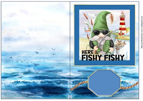 Fisherman cut and fold card 6