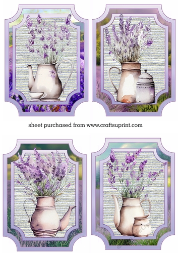 4 Lavender toppers 