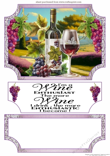 Red wine easel topper with layered stopper(no base) 1