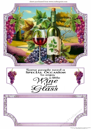 Red wine easel topper with layered stopper(no base) 3