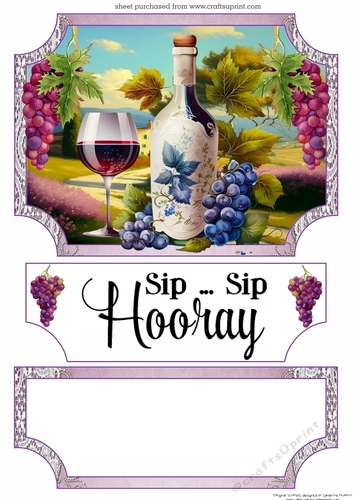 Red wine easel topper with layered stopper(no base) 5