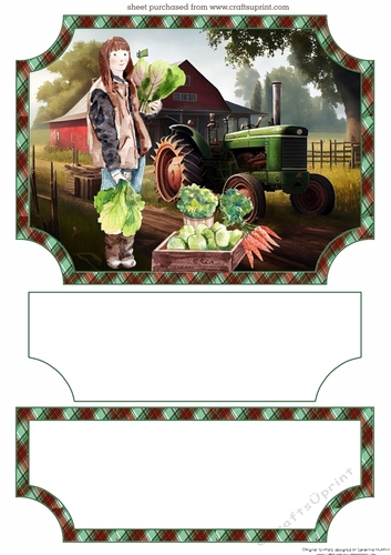 The farmer easel topper and layered stopper(no base)4