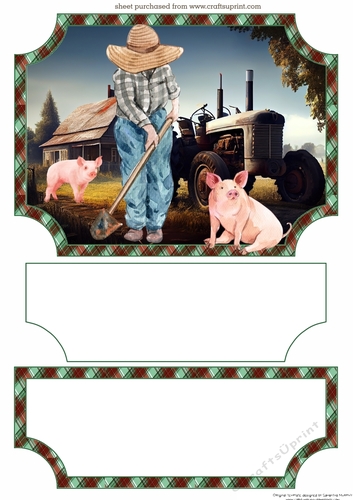 The farmer easel topper and layered stopper(no base)6