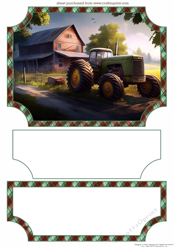 Tractor easel topper and layered stopper 2