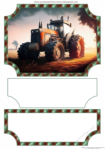 Tractor easel topper and layered stopper 3