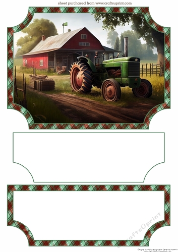 Tractor easel topper and layered stopper 4