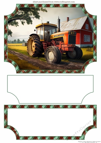 Tractor easel topper and layered stopper 5