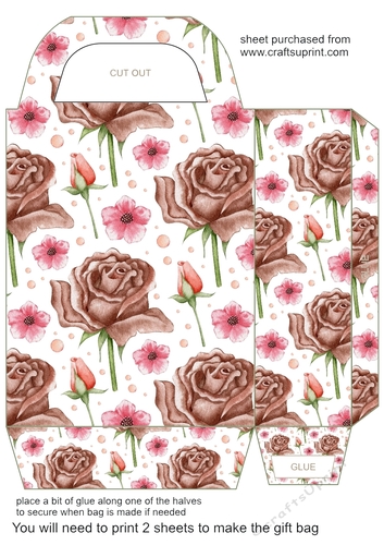 Red roses gift bag 5