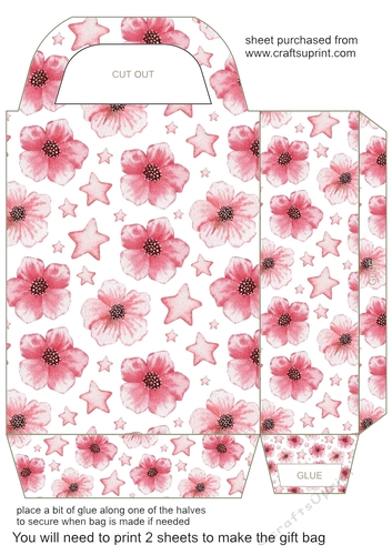 Red roses gift bag 6