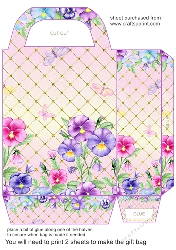 Pansy gift bag 1
