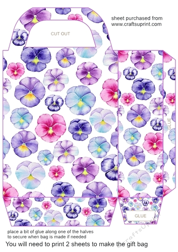 Pansy gift bag 2
