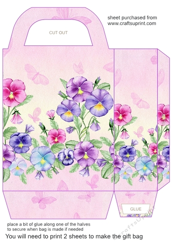 Pansy gift bag 3