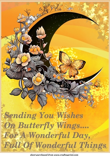 Large Sending you wishes topper