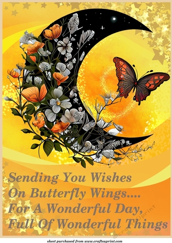 Large Sending you wishes topper 2