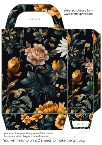 Yellow daisy gift bag 7