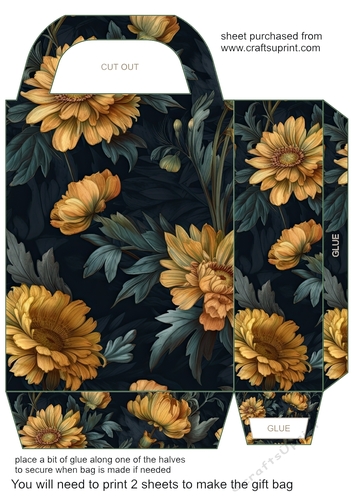 Yellow daisy gift bag 8