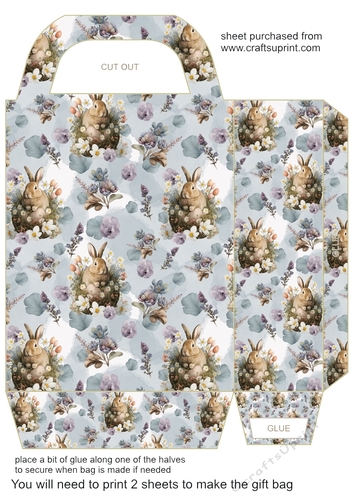 Easter bunny gift bag 3