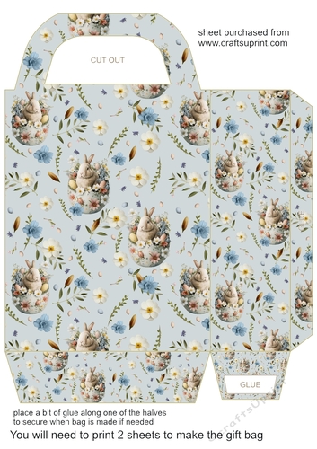 Easter bunny gift bag 4