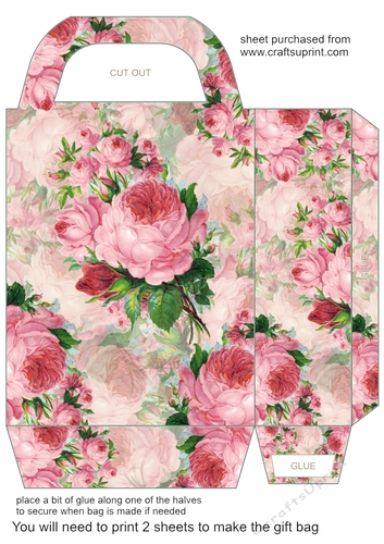 Vintage floral gift bag (n) 7
